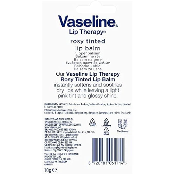 Vaseline ROSY TINTED LIP BALM (10G) - Image 4